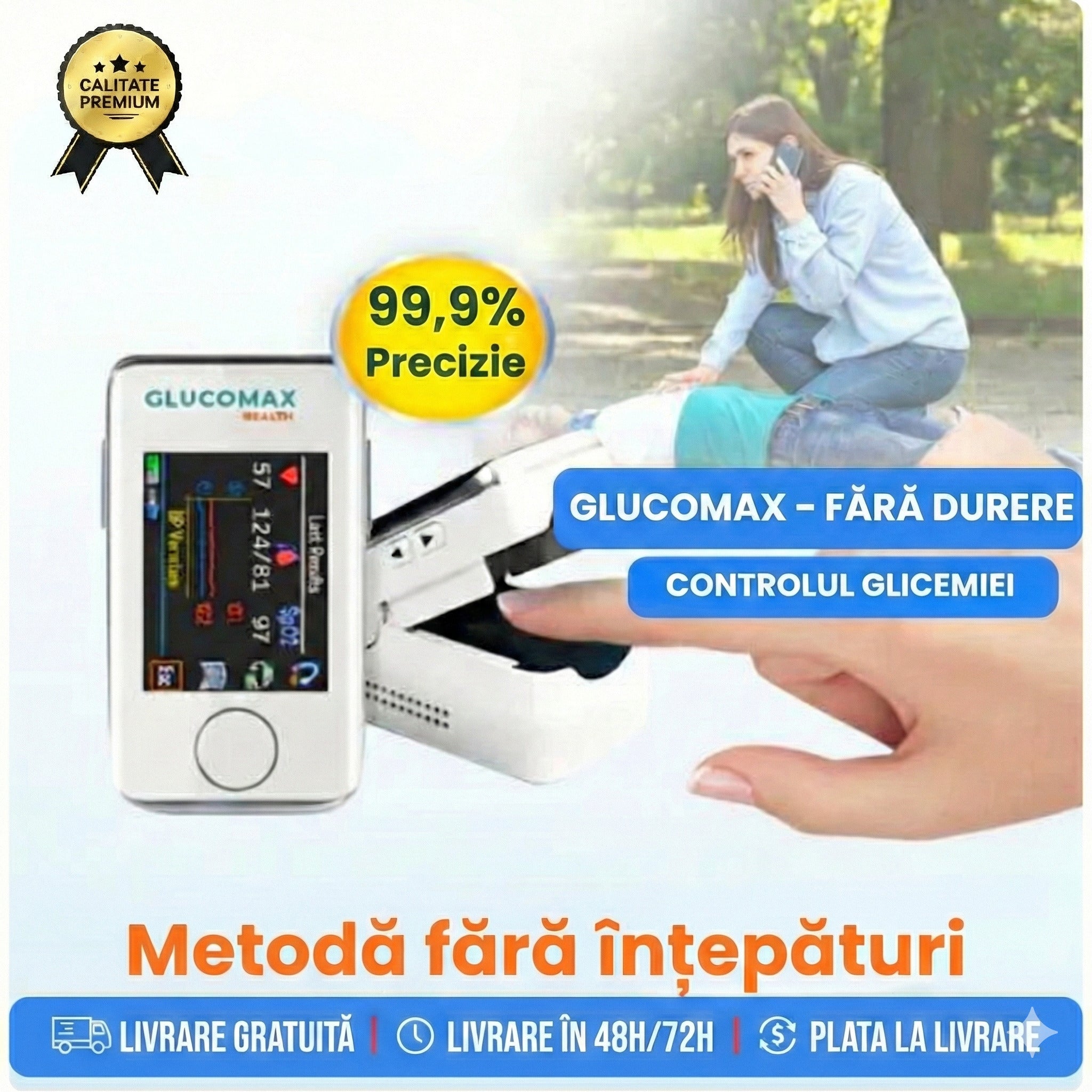 GlucoMax – Glucometru laser neinvaziv