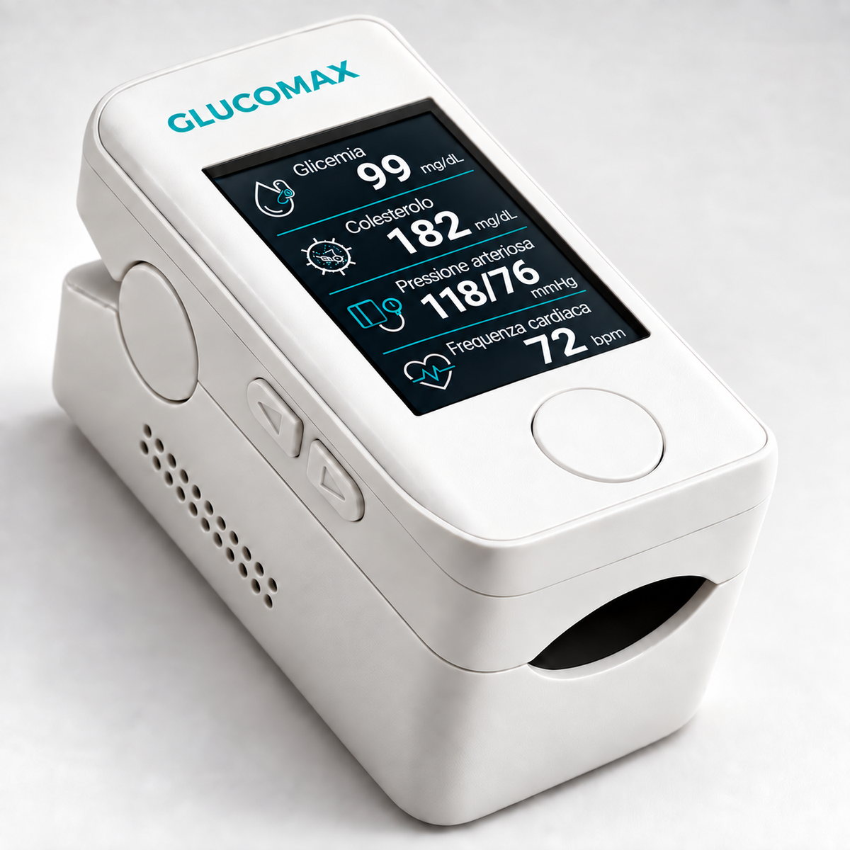 GlucoMax – Controllo 3 in 1: Glicemia, Pressione e Colesterolo